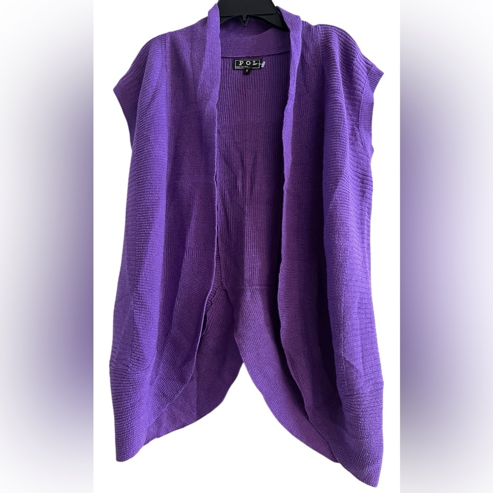 POL Women’s sweater vest purple NWOT Small